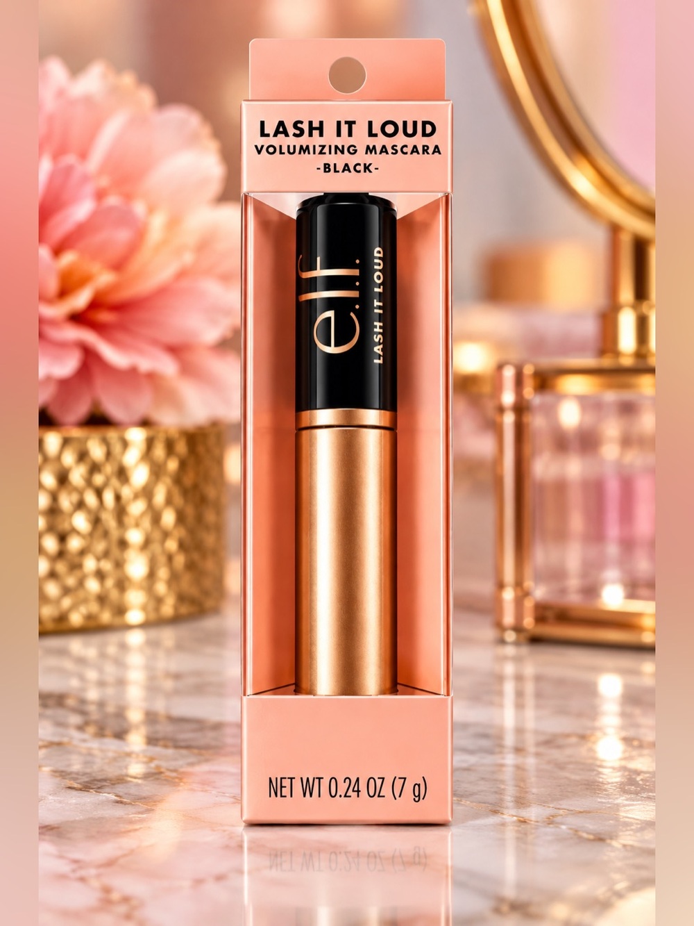e.l.f. Lash It Loud Volumizing Mascara – Black – 0.24 oz (7g) – New